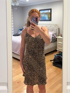 Leopard Slip Dress
